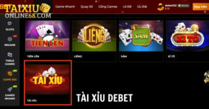 Tài xỉu Debet uy tín